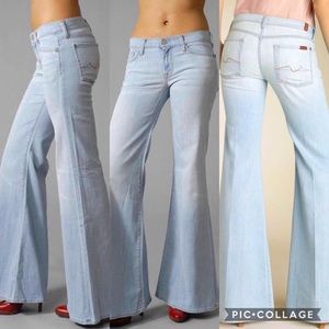 7 for All Mankind Low Rise Super Flare - Size 25